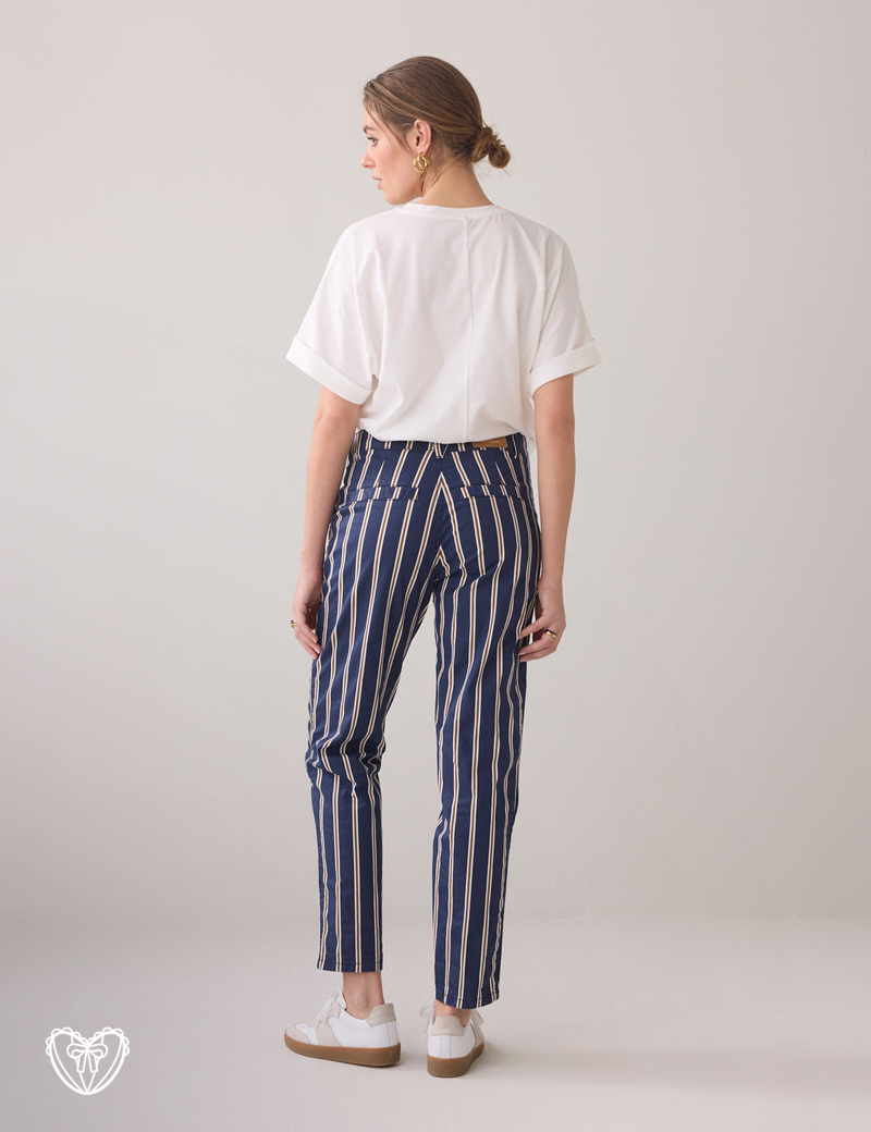 Pantalón rayas marino - Imagen 2