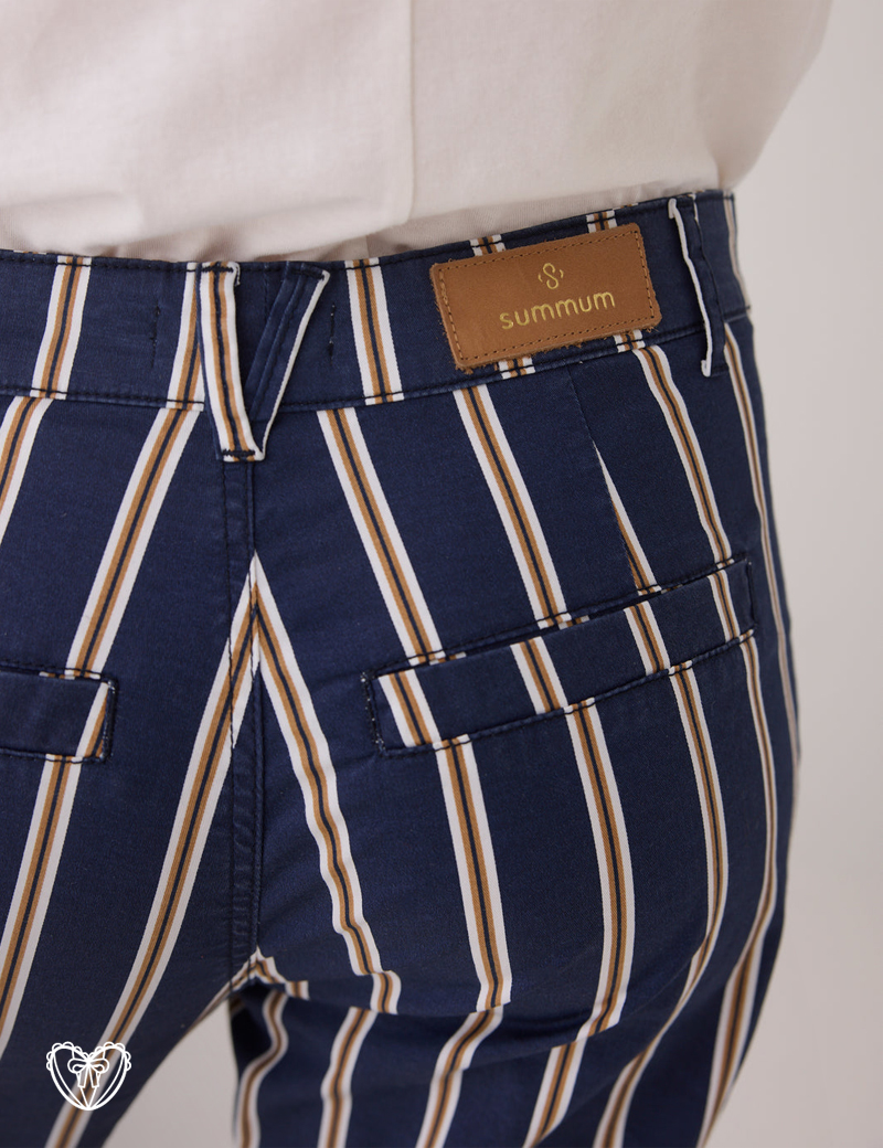 Pantalón rayas marino - Imagen 3