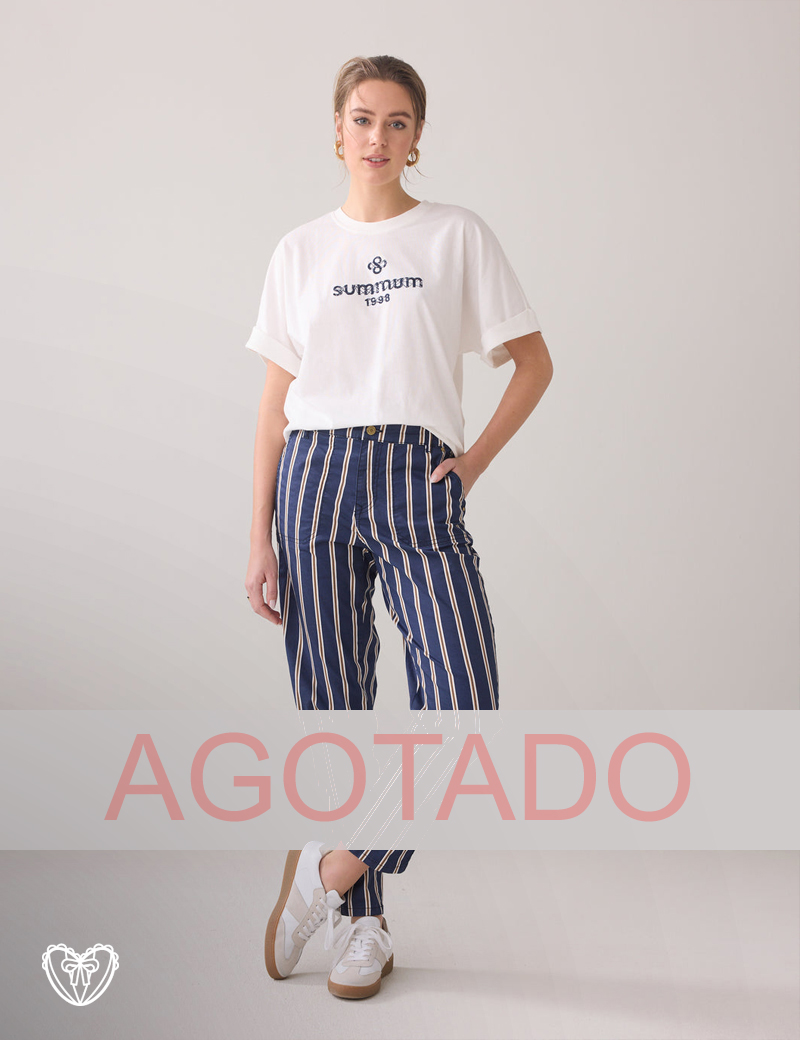 Pantalón rayas marino