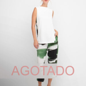 Pantalón estampado verde