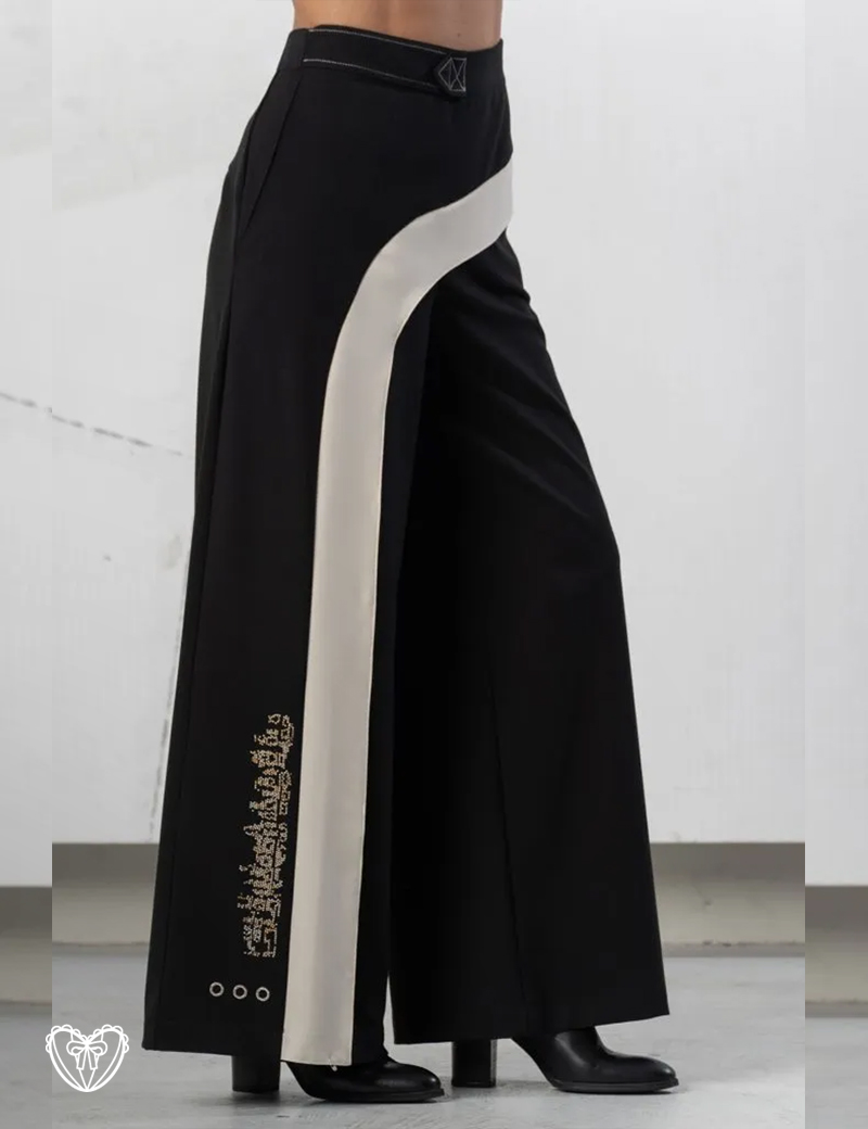 Pantalón ancho negro de Elisa Cavaletti - Imagen 2
