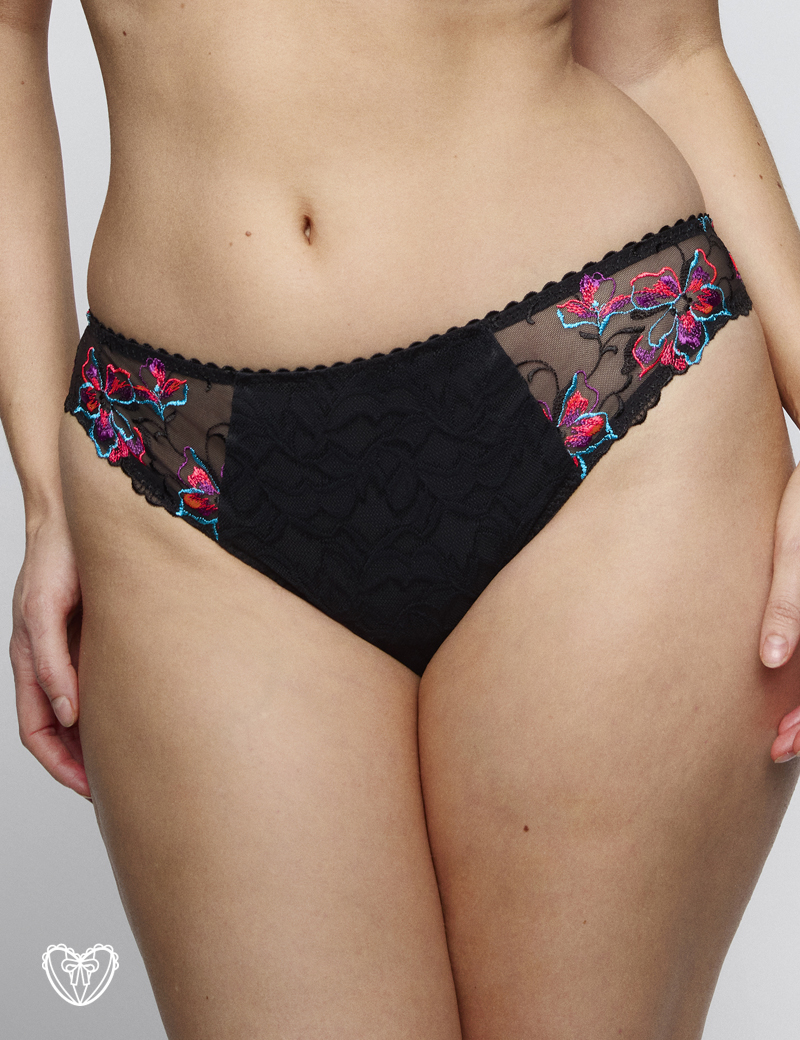 Braga bikini negra floral MIYARA de PrimaDonna